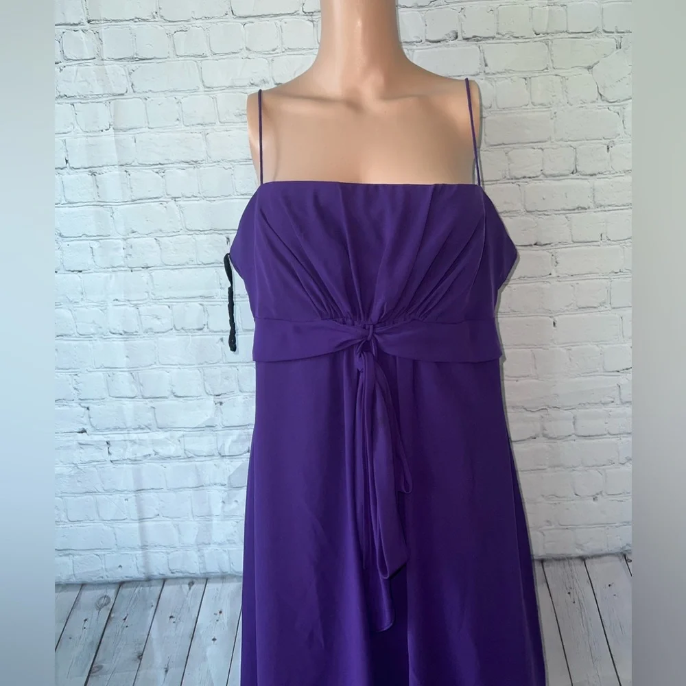 S.L. Fashions Dark Purple Bow Tie Fancy Dress size 14 - Picture 2 of 8